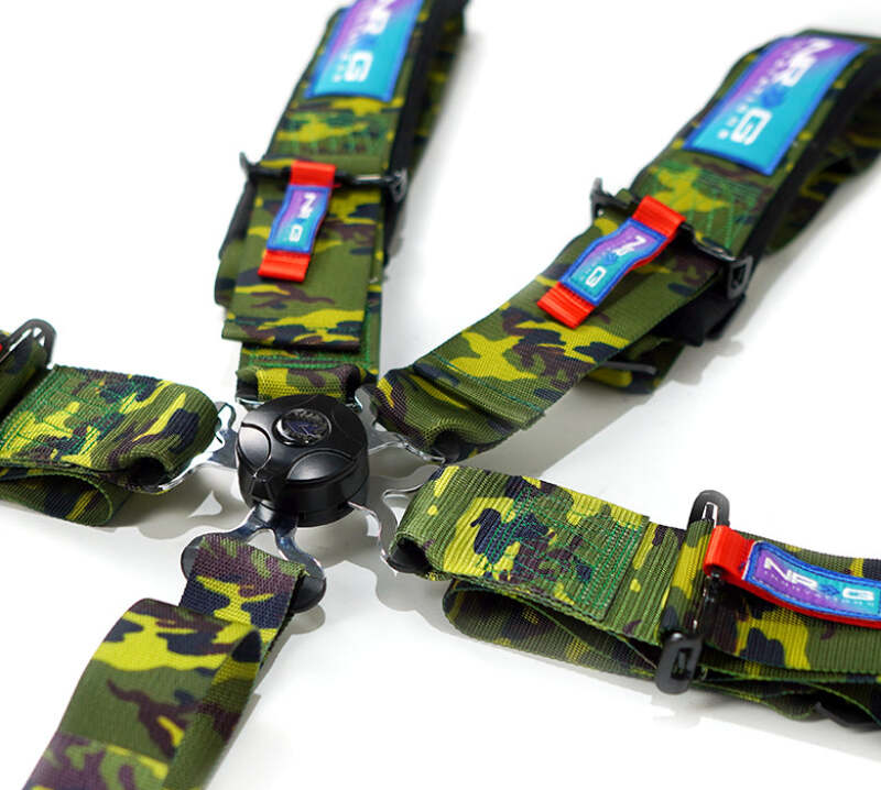 NRG SBH-B6PCSL 5-Point Cam-Lock Racing Seat Belt Harness Silver SFI 16.1 3in