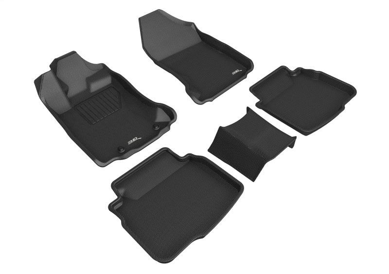 3D MAXpider 20-22 Subaru Legacy / Outback KAGU Floor Mat 1st & 2nd Row (Black)