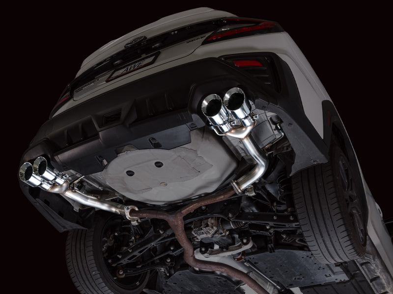 AWE Tuning 22-25 Subaru VB WRX Track Edition Axleback Exhaust - Chrome Silver Tips