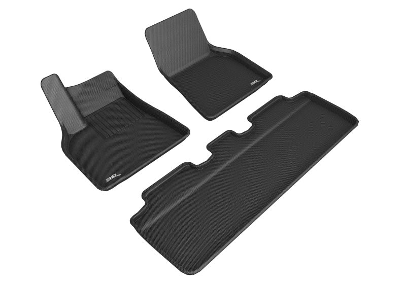 3D MAXpider L1TL01701509 Kagu Black Floor Liners for 2020 Tesla Model Y