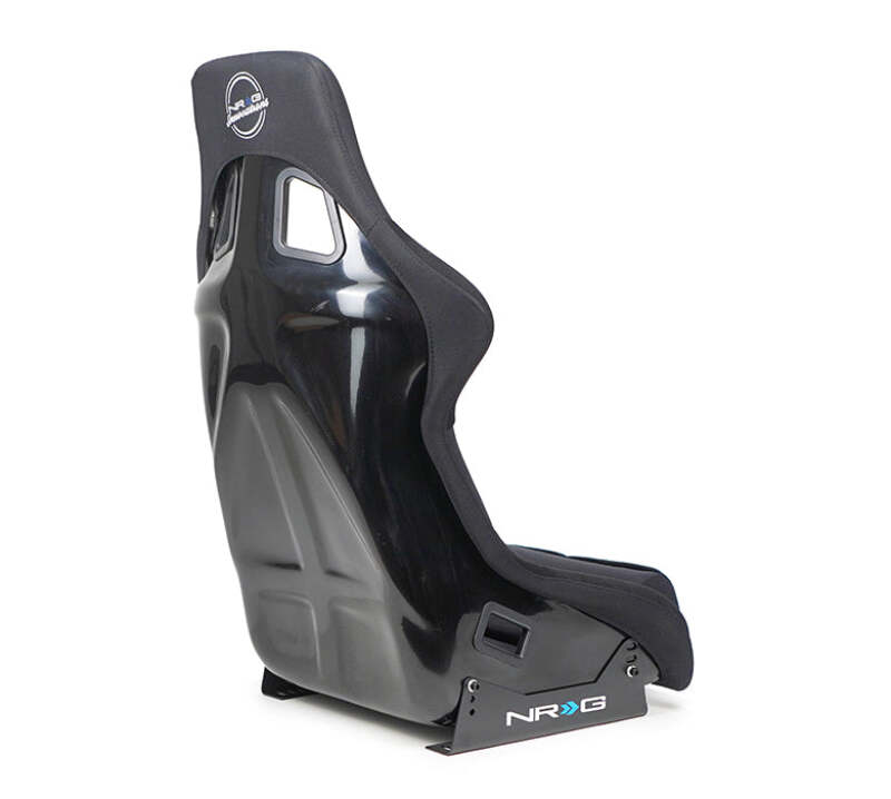NRG FRP-304BK-NRG XL Fiberglass Bucket Seat Black Cloth