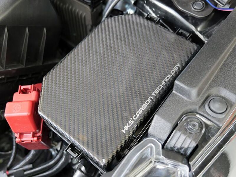HKS 70026-AT014 Dry-Carbon Fuse Box Cover for 23-26 Toyota GR Corolla GZEA14H