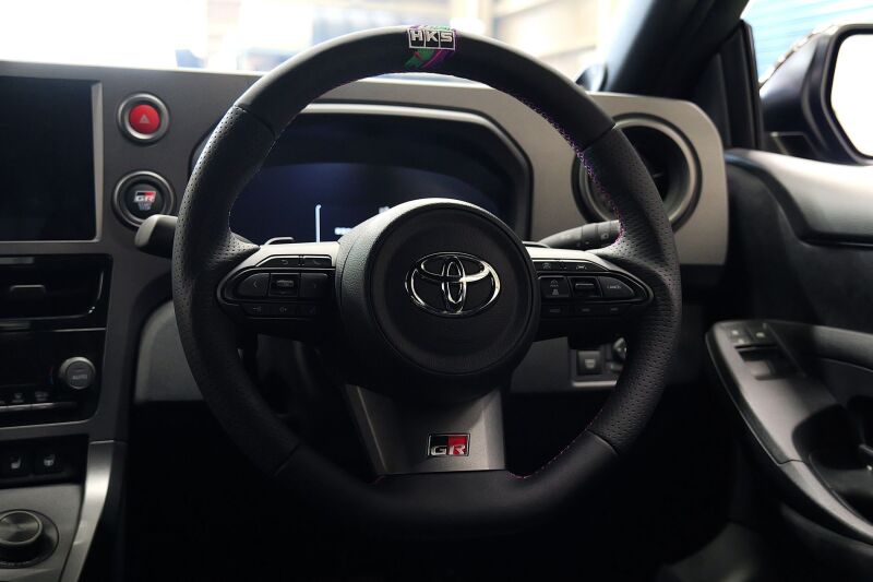 HKS 51999-AT005 D-Shape Replacement Steering Wheel Toyota GR Corolla GR Yaris