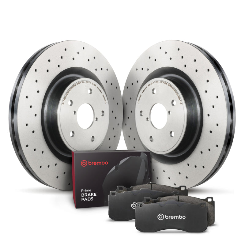 Brembo KT04384 OE Rear Brake Kit Rotors Pads for 2001-2005 Porsche 911