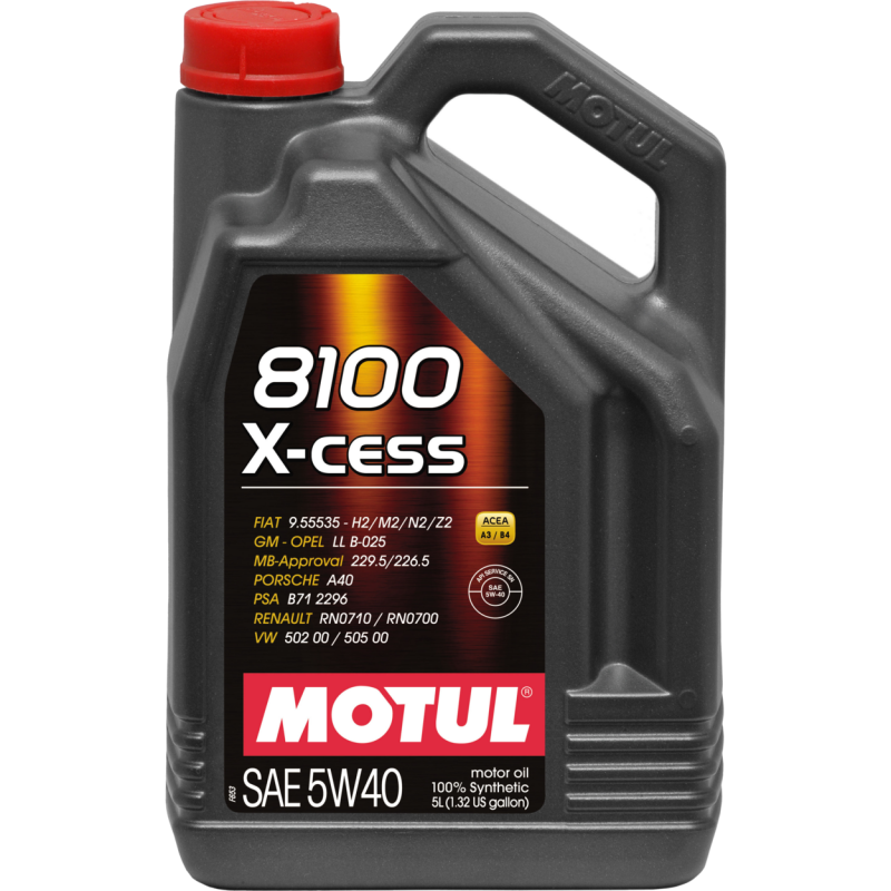 Motul 8100 X-CESS Gen2 5W-40 110905 Full Synthetic Engine Oil 5L