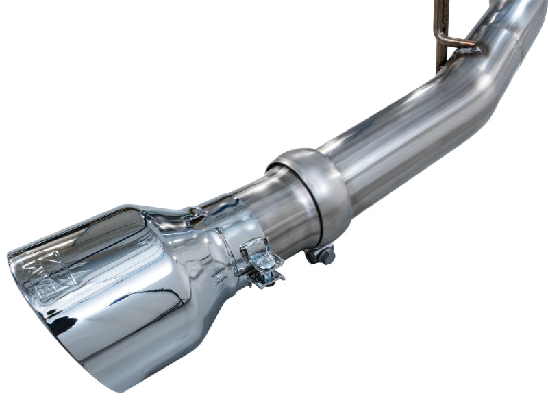 AWE Tuning 2025+ RAM 1500 RHO 3.0 I6 TT 0FG Dual Rear Exit Catback Exhaust - Chrome Silver Tips