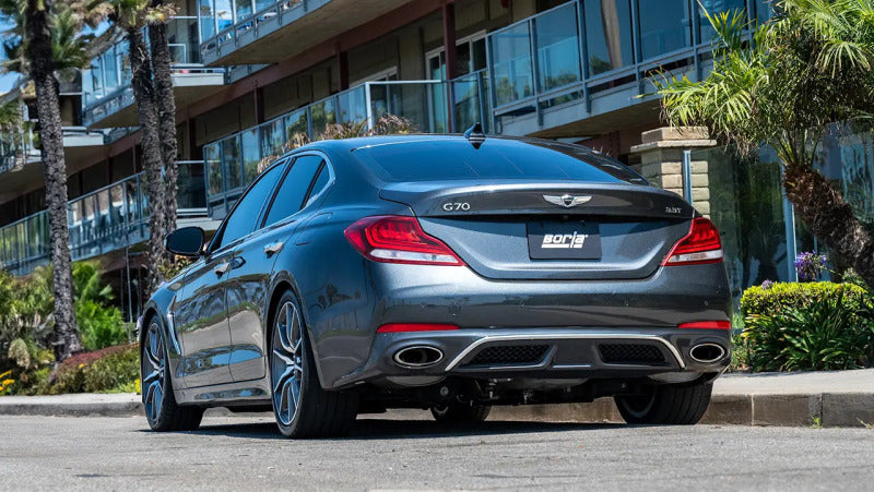 Borla 141018 S-Type Cat-Back X-Pipe Exhaust for 2019-2021 Genesis G70 3.3L Twin