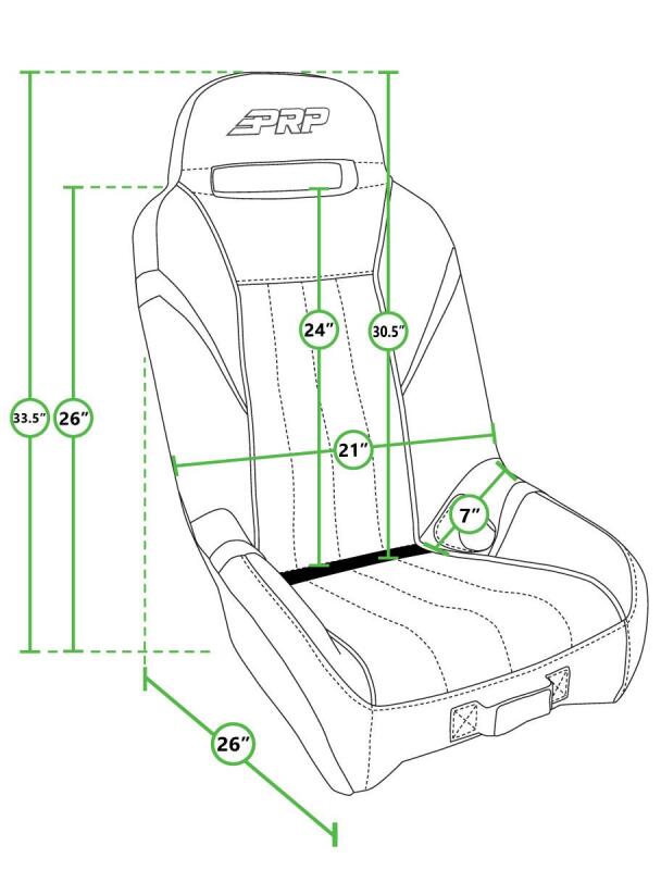 PRP GT/S.E. Suspension Seats Kit for Can-Am Maverick X3 (Pair) - Black & Gray
