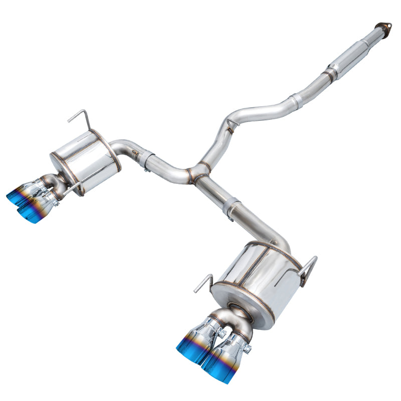 AWE Tuning For 12-14 Subaru WRX STI Touring Edition Exhaust - Vapor Blue Quad