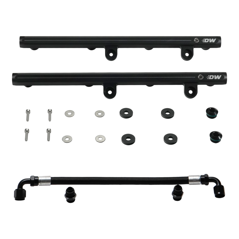 DeatschWerks 7-101 High Flow Fuel Rails w Crossover for 05-23 HEMI V8 Mopar