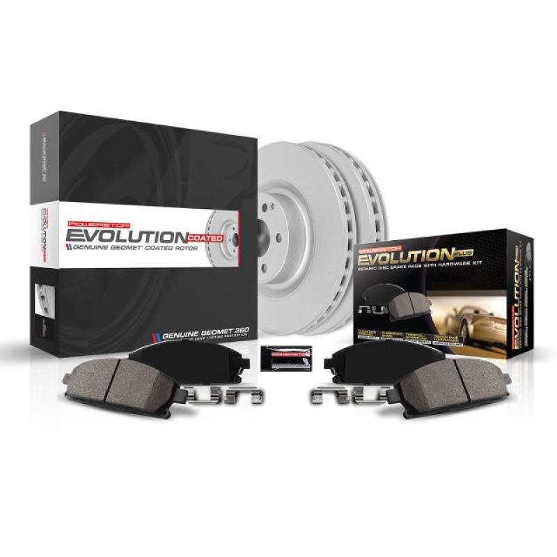 Power Stop 12-15 Honda Crosstour Front Z17 Evolution Geomet Coated Brake Kit - Close Up
