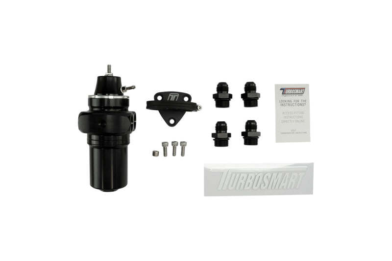 Turbosmart TS-0404-1532 FPRF8 Fuel Pressure Regulator Filter -8AN Black