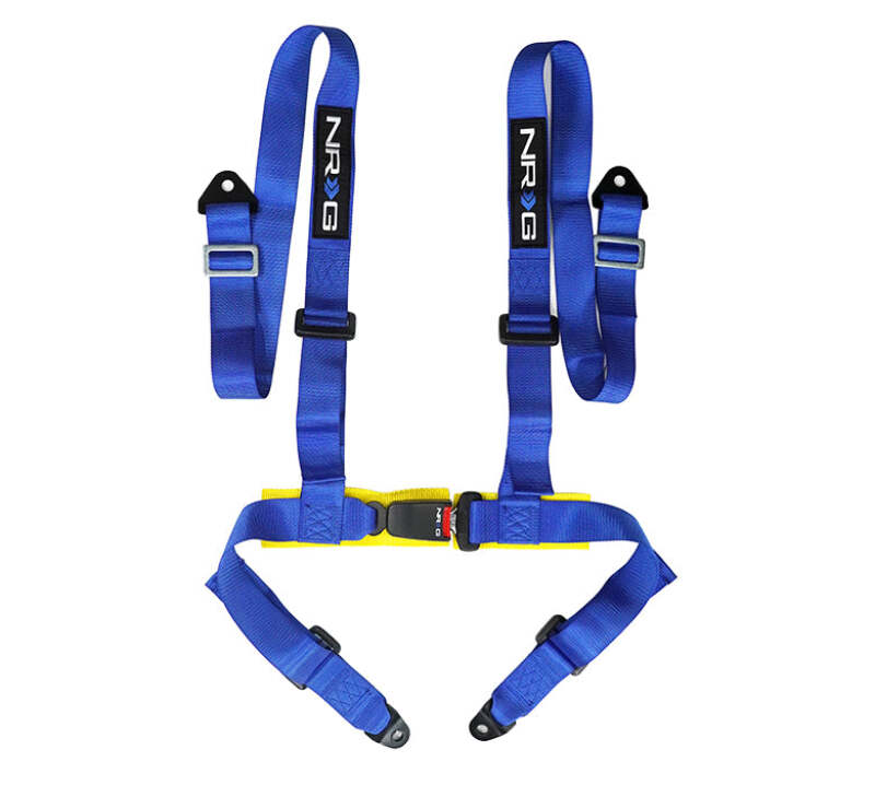 NRG Innovations SBH-4PC-SBL 4-Point Racing Harness Blue Universal Use