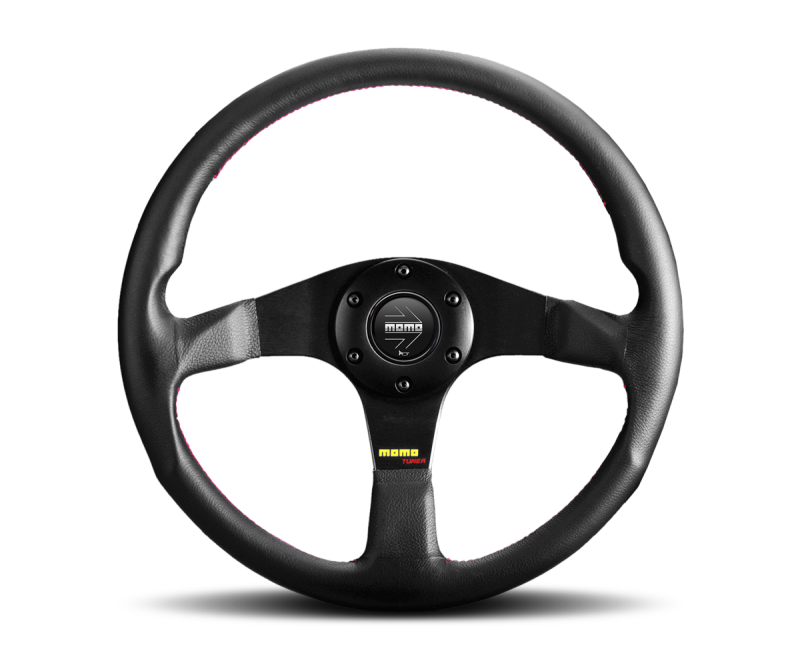 MOMO ULT35BK0BK Ultra 350mm Black Alcantara Deep Dish Steering Wheel Racetrack