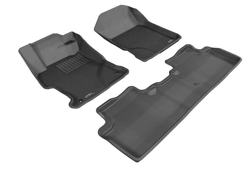 3D MAXpider L1HD04101509 Kagu Black Floor Liners for 2012-2013 Honda Civic Sedan
