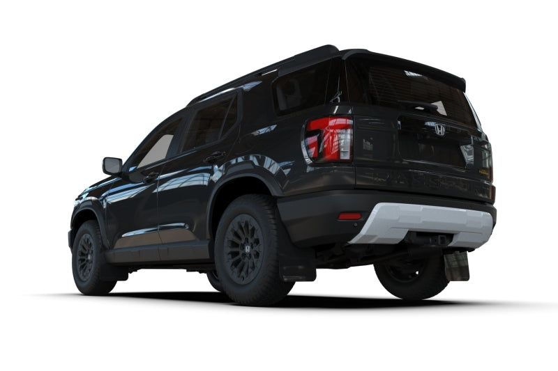 Rally Armor 2026 Honda Passport Black UR Mudflap - Metallic Black Logo