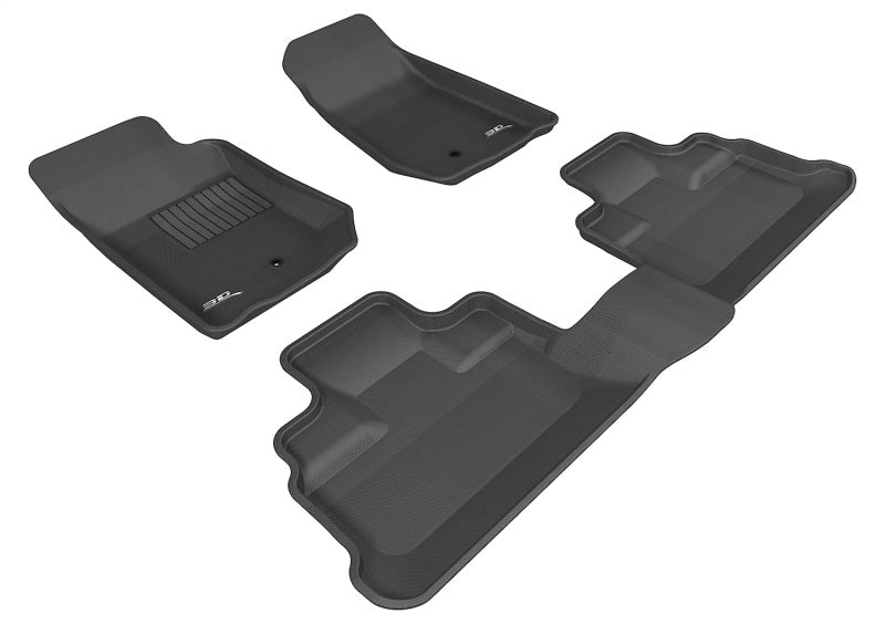 3D MAXpider L1JP00301509 Kagu Black Floor Liners for 2007-2013 Jeep Wrangler