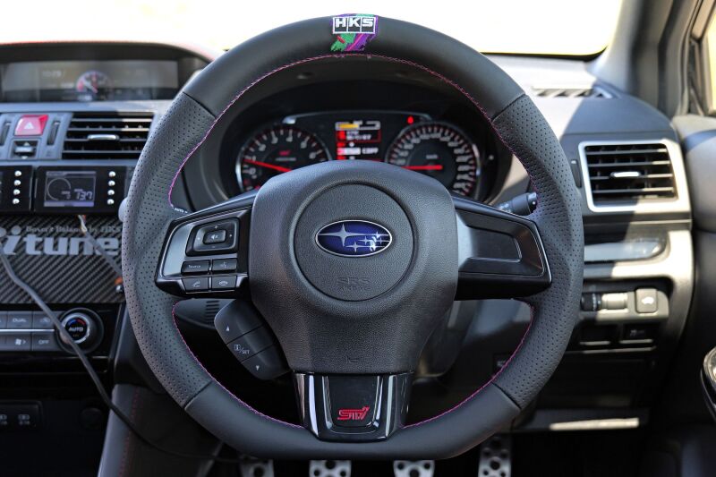 HKS 51999-AF002 D-Shape Steering Wheel for 2015-2021 Subaru WRX STI
