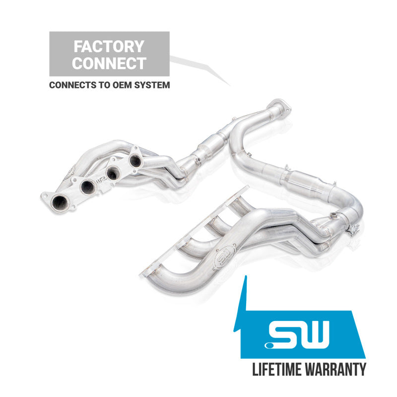 Stainless Works FT21HCATY Long Tube Headers 2021-2026 Ford F-150 5.0L V8