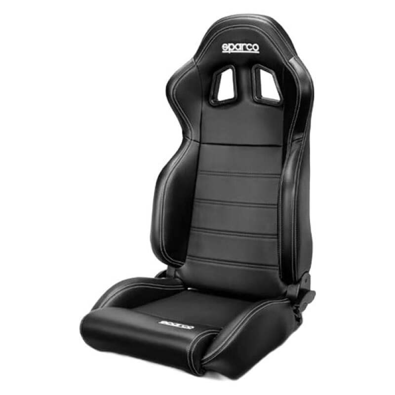 Sparco 009014NRNR R100 Reclining Seat, Black Cloth, Universal Fit