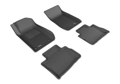 3D MAXpider 2014-2017 Chevrolet SS Kagu 1st &amp; 2nd Row Floormats - Black