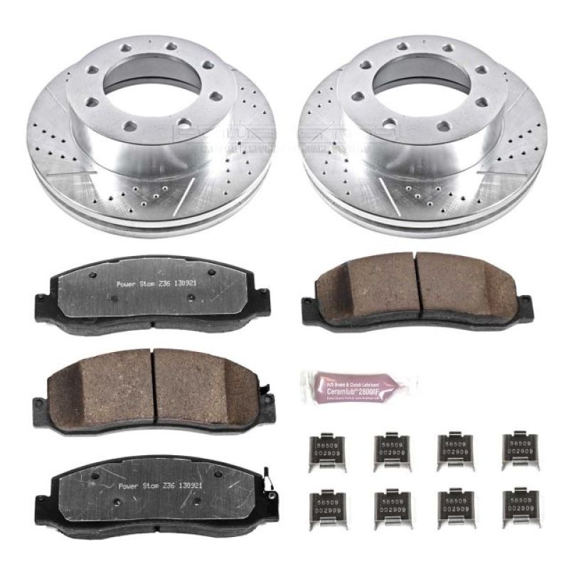 Power Stop 10-11 Ford F-350 Super Duty Front Z36 Truck &amp; Tow Brake Kit