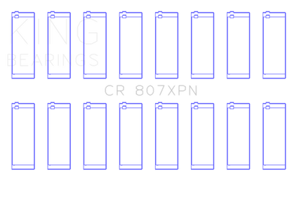 King Engine Bearings Chevy LS1/LS6/LS3 Performance Rod Bearing Set - Size STDX