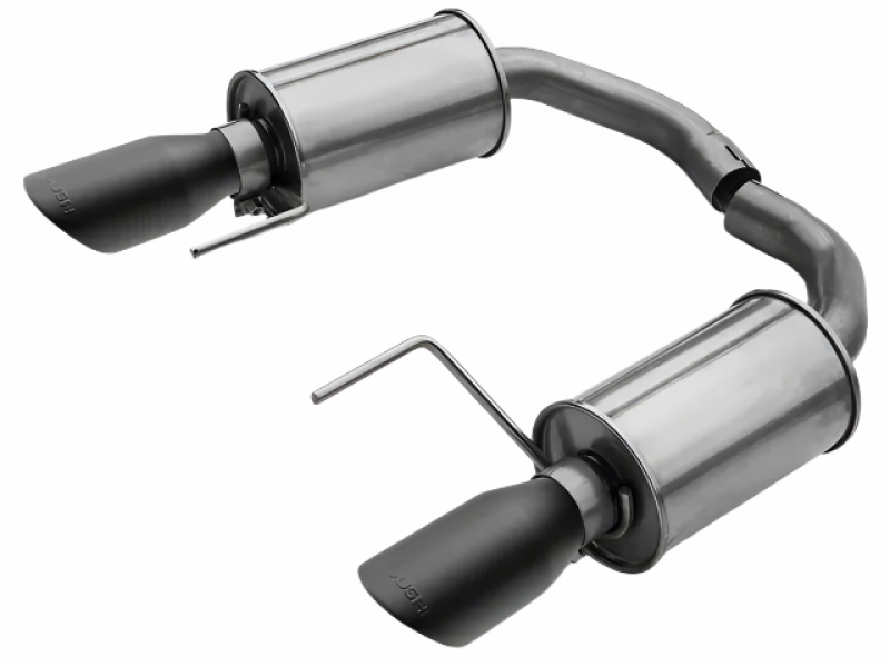 Roush 421837-BLK Mustang V6 EcoBoost Axle-Back Exhaust Black Tips 2015-2026