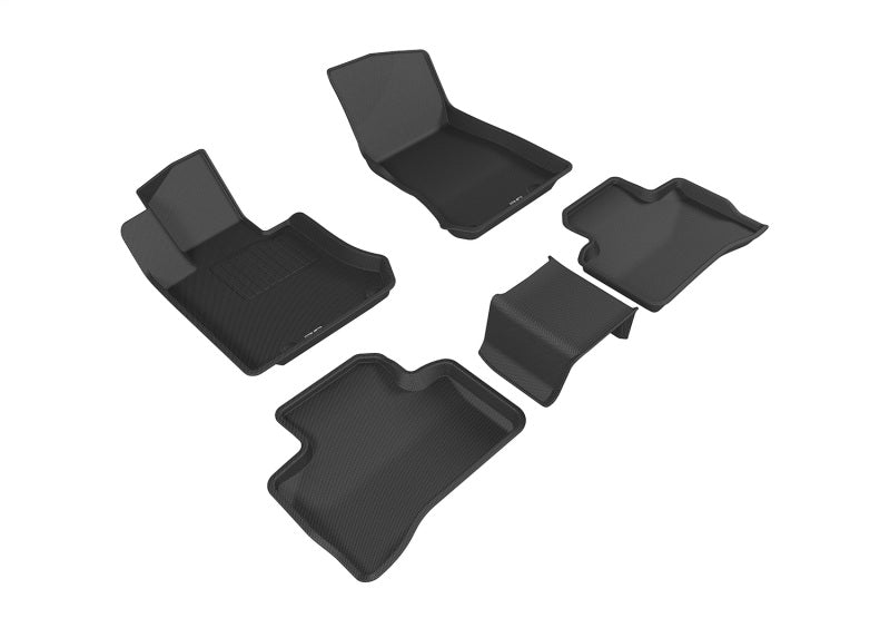 3D MAXpider 20162020 Mercedes-Benz GLC-Class X205 Kagu 1st &amp; 2nd Row Floormats - Black