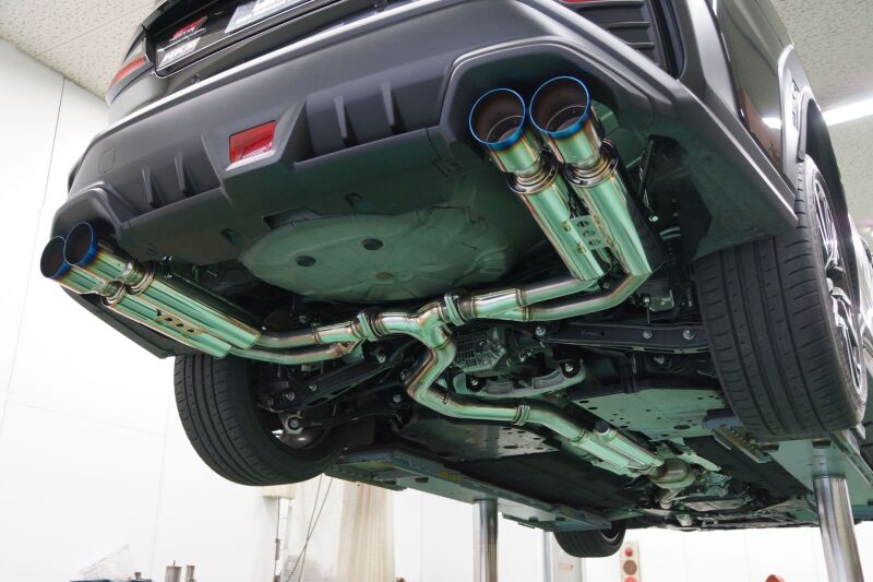 HKS 31021-AF026 Legamax Sport Quad Titanium Exhaust for 22-25 Subaru WRX