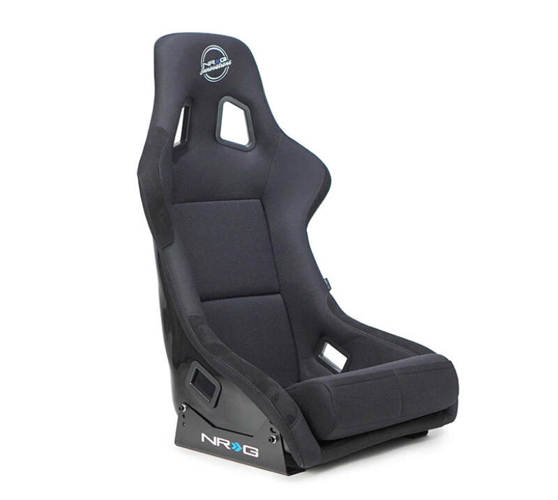 NRG FRP-304BK-NRG XL Fiberglass Bucket Seat Black Cloth
