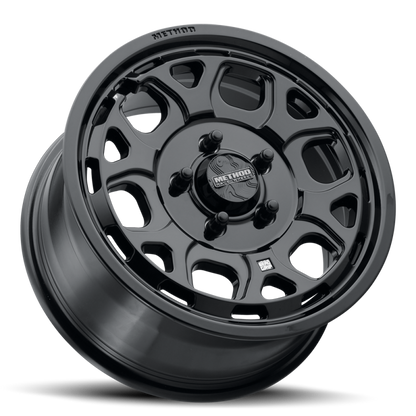 Method MR416 Bead Grip 15x7 / 6x5.5 / 74mm Offset / 78.30mm CB - Gloss Black Wheel