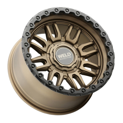 Weld Off-Road Swift 17x9in - 5x114.3 / 5x127 BP - ET-12 - 78.1mm CB- Satin Bronze Wheel &amp; Black Ring