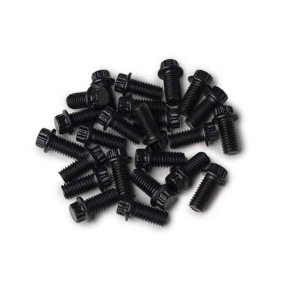 Method Lip Bolt - 12 Point - Black - 3/8-16 x 0.59 - Kit