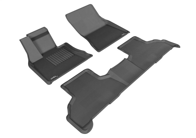 3D MAXpider 2014-2019 BMW X5/X6 F15/F16 Kagu 1st &amp; 2nd Row Floormats - Black