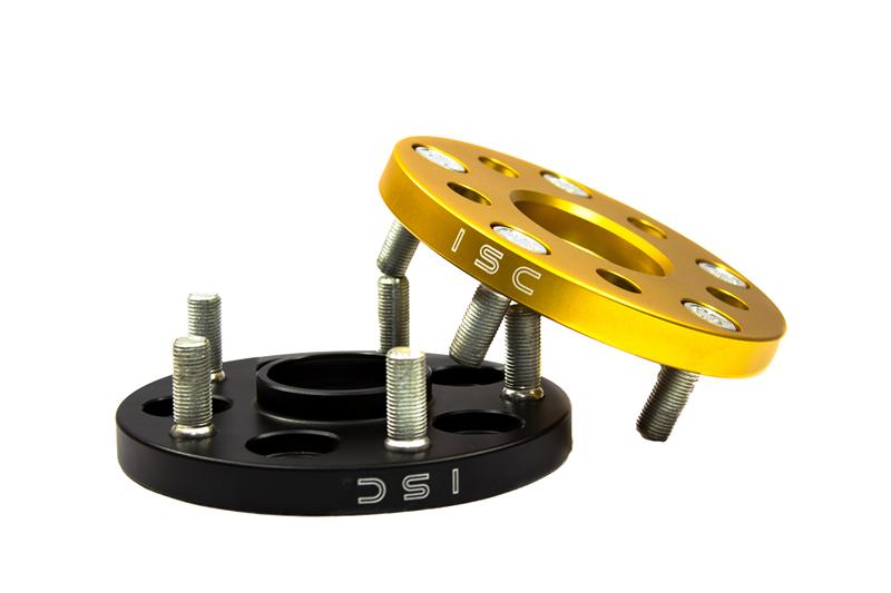 ISC Suspension 5x100 to 5x114 25mm Wheel Adapters Black - Set of 4