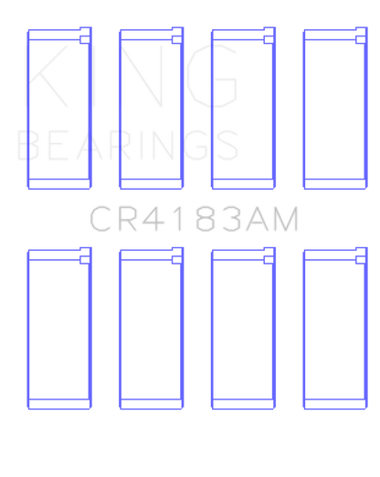 King Engine Bearings Chrysler/Mitsubishi 122ci 2.0L (Size 0.5) Rod Bearing Set