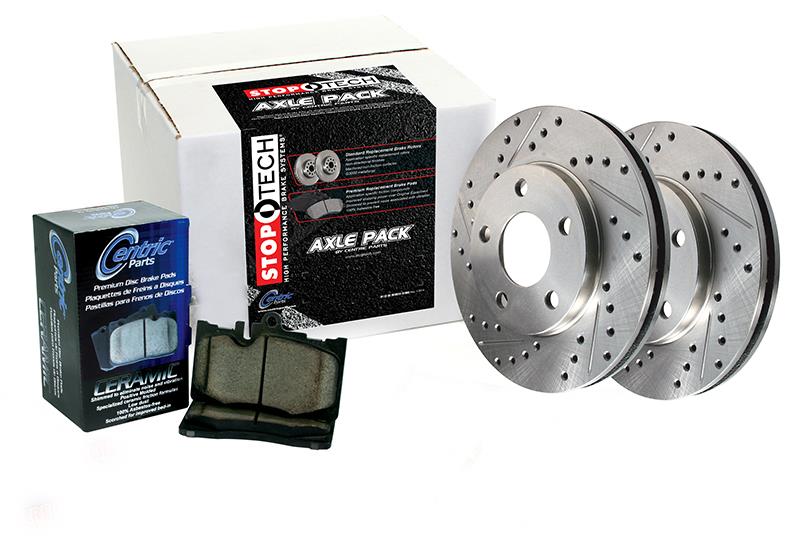 Select Sport Axle Pack, Drilled &amp; Slotted, Rear