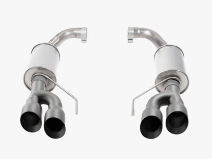 Roush 422097-BLK Axle-Back Exhaust Black Quad Tips for 18-26 Ford Mustang GT 5.0