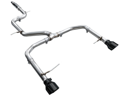 AWE 22-25 Volkswagen Jetta GLI Track Edition Exhaust - Diamond Black Tips