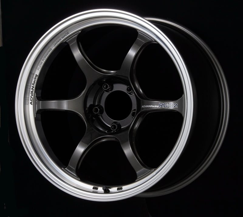 Advan RG-D2 18x9.5 +35 5-114.3 Machining &amp; Black Gunmetallic Wheel