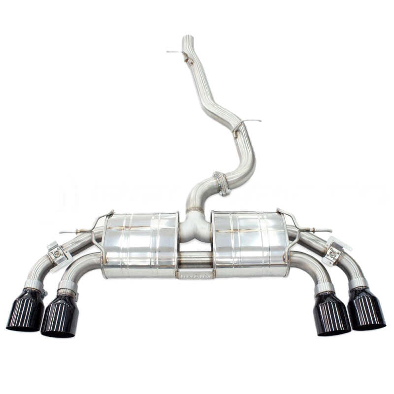 Invidia HS22GFR8GV4SB R400 Black Tip Cat-Back for 22-25 VW Golf R MK8