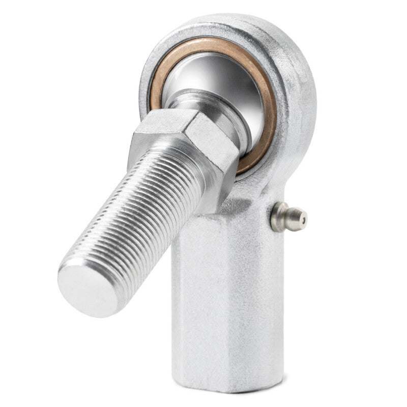 QA1 V Series 3-Pc Rod End - Female/Right Hand - 6mm Bore x M6x1.0 w/Stud &amp; Zerk - Carbon Steel
