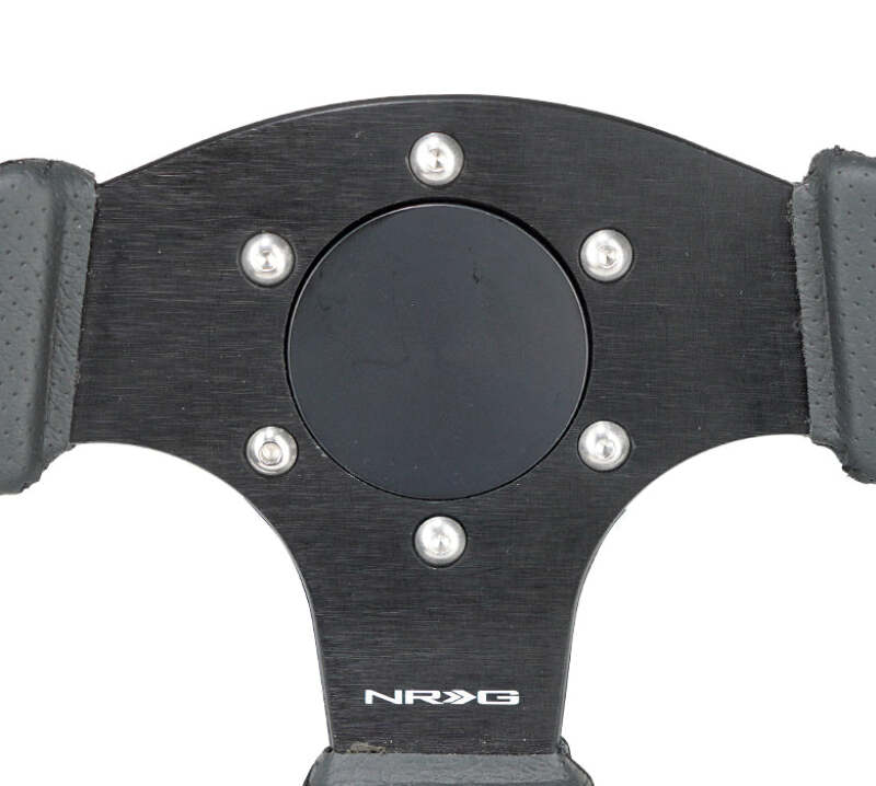 NRG STR-150BK Black Flush Horn Delete Plate, 70x6 &amp; 74x6 PCD Universal Fit