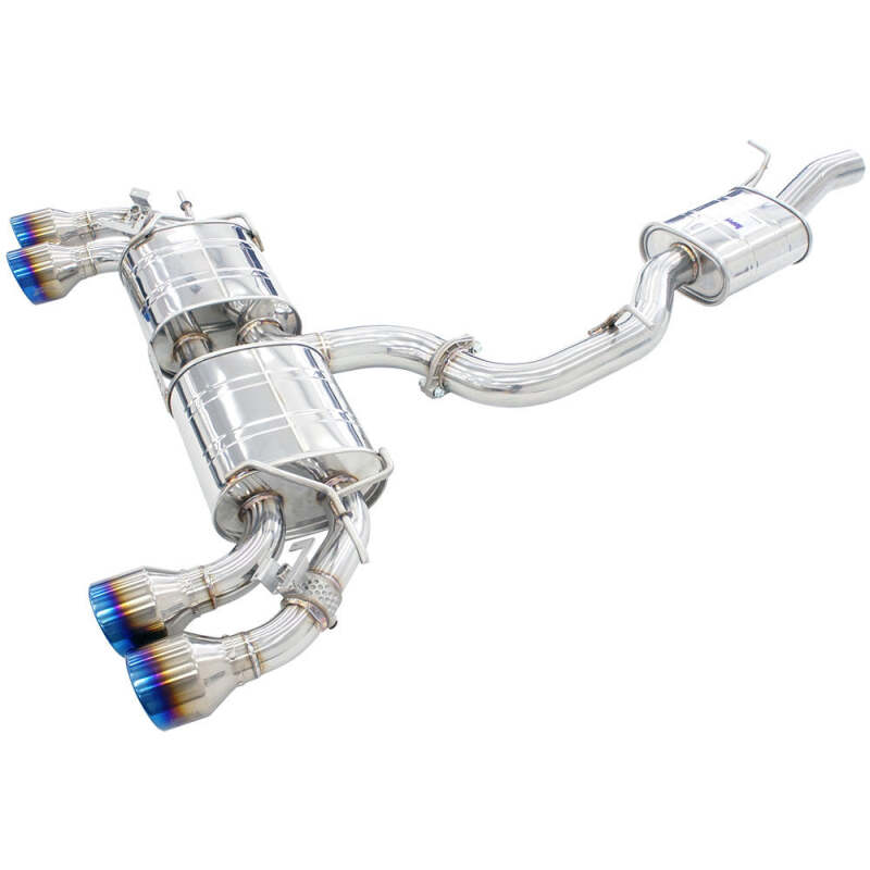 Invidia HS22GFR8GV4RT R400 76mm Valved Cat-Back Exhaust for 2022-2026 VW Golf R