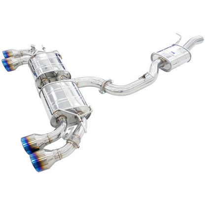 Invidia HS22GFR8GV4RT R400 76mm Valved Cat-Back Exhaust for 2022-2026 VW Golf R