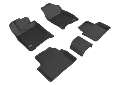 3D MAXpider L1HD07401509 Kagu Black Floor Liners for 2016-2021 Honda Civic
