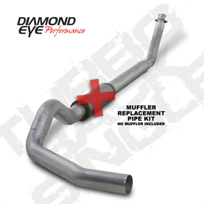 Diamond Eye KIT 5in TB SGL MFLR RPLCMENT PIPE AL: 94-02 DODGE CUMMINS 5.9L W/ RP 