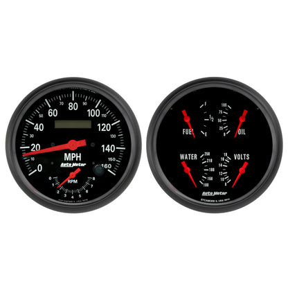 Autometer Z-Series Quad &amp; Tach/Speedo 5in. - 2 Pc.