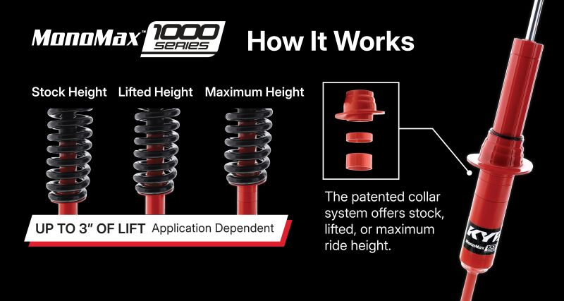KYB 03-24 Toyota 4Runner / 10-23 Lexus GX460 / 07-14 Toyota FJ Cruiser 1000 Series Rear Shock